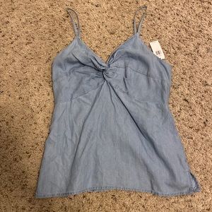 NWT Old Navy Chambray Tank with adjustable straps